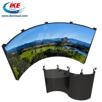 China P4 Flexible Rental LED Display Screen 5000 Nits 600*1200mm Curved Portable LED Screen for sale