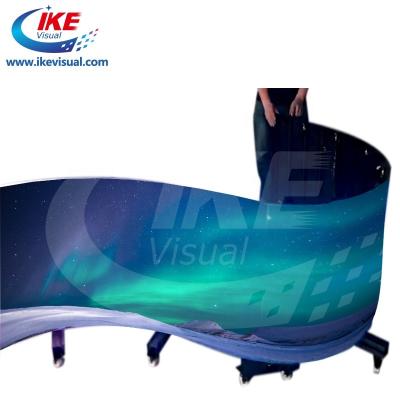 China Indoor Outdoor Advertising Rental LED Display Screen P4 P6 5000 Nits Flexible LED Screen for sale