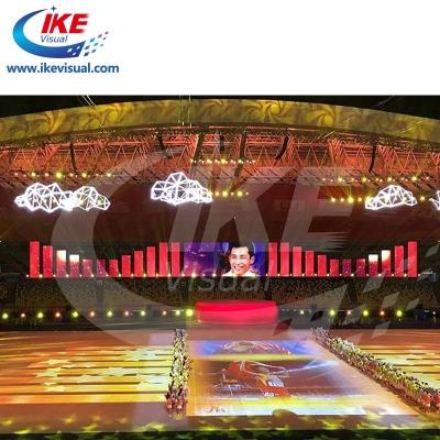 China Große farbenreiche flexible LED-Schirm-Wand-Anzeige P9 Innen für Konzert zu verkaufen