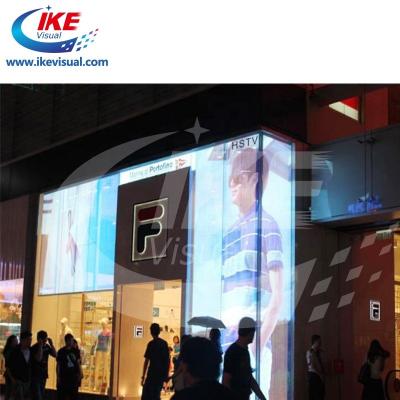 China Placa exterior transparente do diodo emissor de luz Digital do FCC do CE da tela do anúncio do diodo emissor de luz da tela de exposição P5 do diodo emissor de luz da cortina à venda