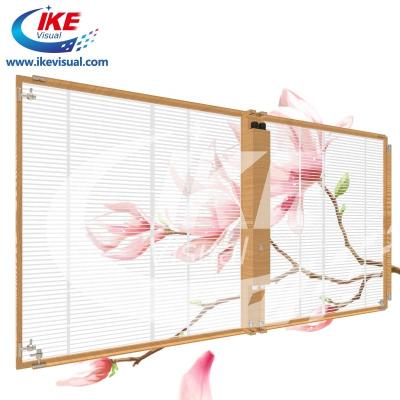 China See Through Glass Wall Transparent LED Display IP43 Low Power Consumption for sale