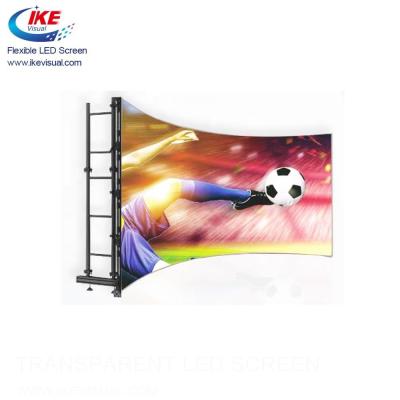 China Outdoor Soft Curved Flexible LED Screen P4 Rental LED Display CE FCC for sale