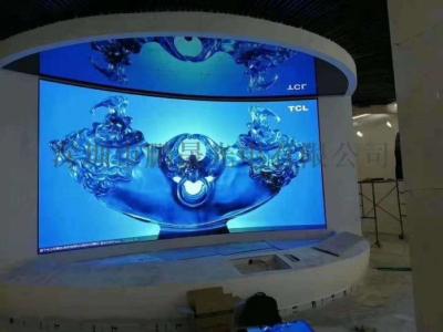 China Cylindrical Indoor LED Display Screen Flexible Curved P4 LED Video Wall for sale