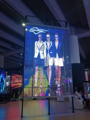 China P5 Indoor Transparent LED Screens Display full color 1500 nits For Mall for sale