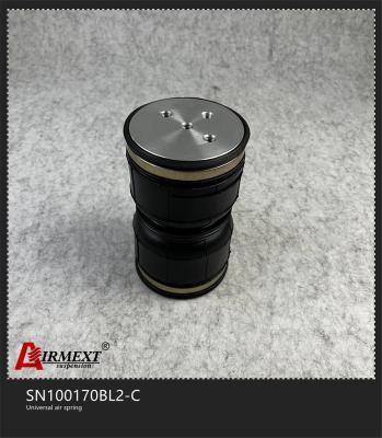 China Double Convoluted Rubber Airbag Shock Absorber SN100170BL2-C for sale