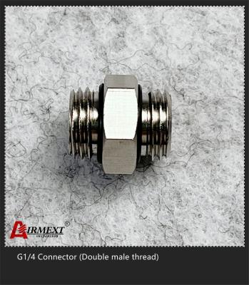 China El conector del hilo masculino del doble G1/4 aprisa conecta las colocaciones del aire en venta