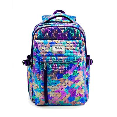 China 17.5 Inch Nylon School Bags Backpack Water Resistant With Pencil Case​ for sale