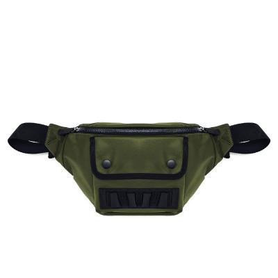 China Green Color Fanny Hip Pack , Nylon Fanny Waist Bag Lightweight for sale