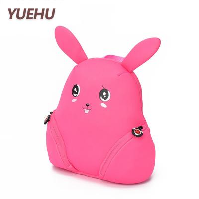 China Solid Pattern Fashionable Mini Backpacks , Cute Bunny Backpack Pink Color for sale