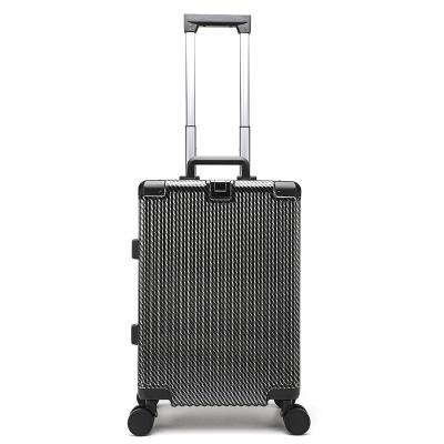 China 20 24 28 ABS+Pc Large Capacity Airport Luggage Trolley With Expandable Zipper Te koop