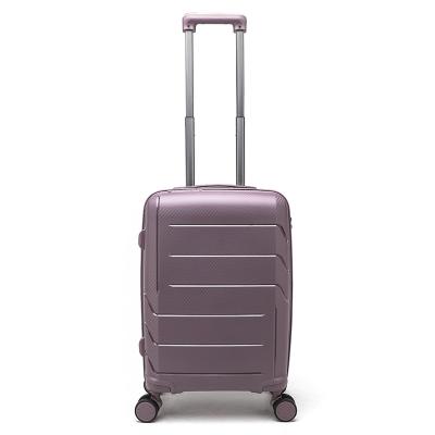 China Pink PP Luggage Set Airport Luggage Carts Travel Trolleys With Platform for sale