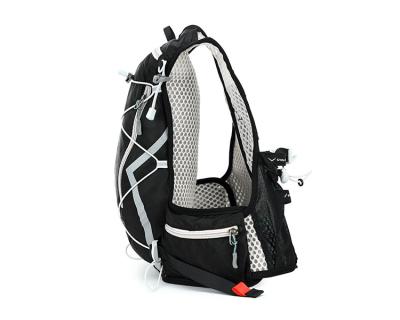 China Black Lightweight Hiking Camping Bag Sports Cycling Backpack With Adjust Belt for sale