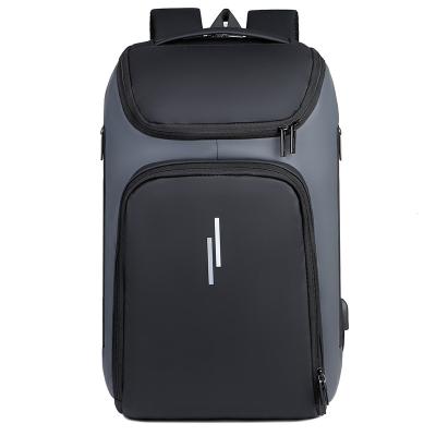 China No Logo Ready Goods Black Laptop Backpack Complicate And Luxury Backpack for sale