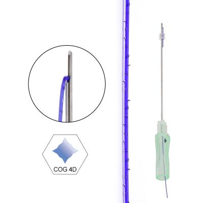 China Skin PCL Thread Lifting Cog 4D L Needle For Face Tightening 25g 38mm for sale