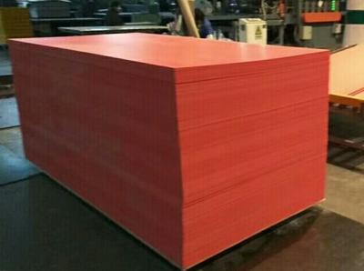 China Lightweight 0.55g/Cm3 Red PVC Sheet , 5mm Decorative Foam Board for sale