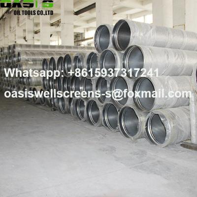 China Bevel end /welding ring 304L continuous slot water well screens for sale