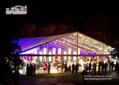 China Large Clear Luxury Wedding Tents Decoration With PVC Roof Cover for sale