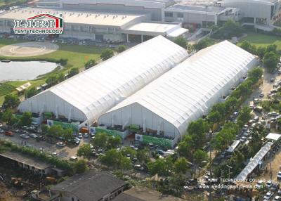 China 35m Width Fire Retardant TFS Tent With White PVC Fabric For Exhibiton, Storage for sale