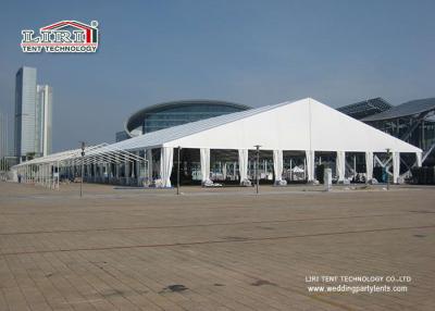 中国 40m の幅と頑丈な白い防水半透明なポータブルの秒針の玄関ひさしのテント 販売のため