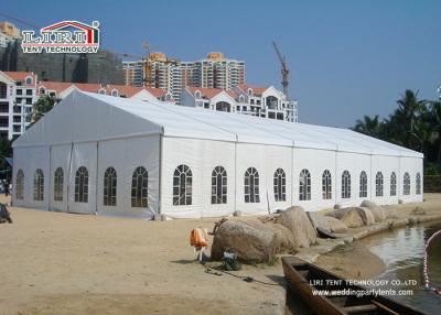 China White 2Nd Hand Clear Span Marquee , Outside Storage Tents 500 People for sale