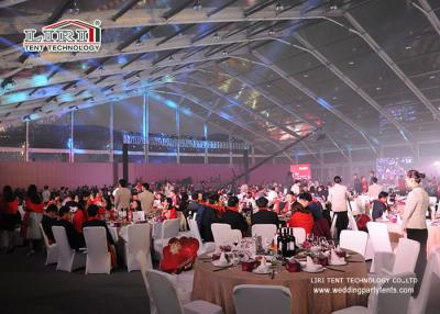 China 1000 Seater Aluminum Transparent Roof Wedding Marquee Tent With White Color Decoration For Sale for sale