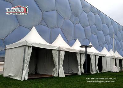 China Resort Gazebo Canopy Tent For Outdoor Event , Aluminum White Color Structure With Decoration for sale