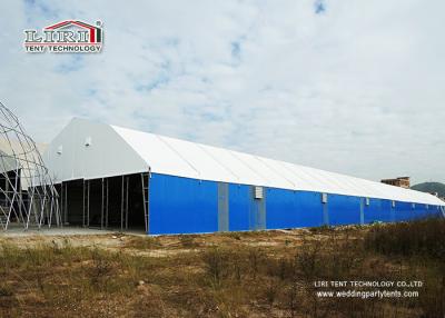 Chine Bâtiment blanc de tente de stockage d'entrepôt de polygone avec dur murant semi la constante à vendre