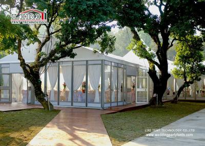 China Aluminum Structure Outdoor Party Wedding Marquee Tents with Glass Wall for sale