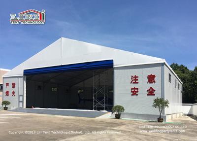 China White Color Permanent Relocatable Aircraft Hangar 25 X 50 Side Hard Wall for sale