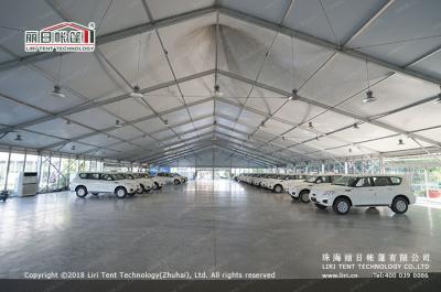 China 30m White PVC High Peak Tents with Hard Pressed Extruded Aluminum Alloy Frame for sale
