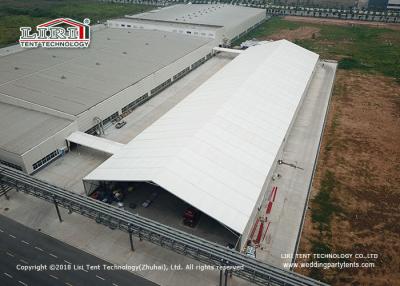 China 25 Meter Width Warehouse Marquee Canopy Tent With Translucent Pvc Roof Cover for sale