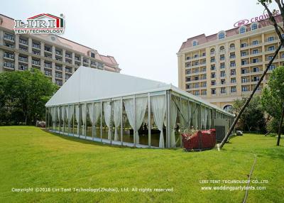 China 20m Wide Outdoor Event Tents With Glass Walls All Around And Glass Door for sale