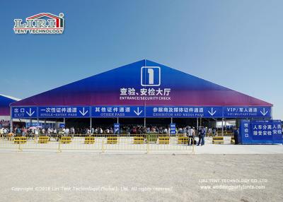 China 40m Width Clear Span Tents For Trade Show / Exhibition Movable Fire Retardant for sale