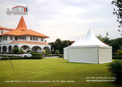 China Outdoor Party Gazebo Canopy Marquee 5x5m With Plain White PVC Sidewall Around for sale