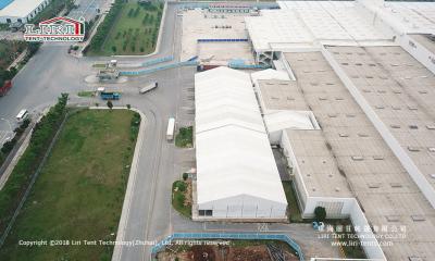 China carpa de aluminio grande blanca de las tiendas de almacenamiento de los 30x80m con el SGS ISO como almacén de almacenamiento en venta