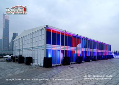 China Luxury Two Storey Tent With Glass Walls For Car Launch Events 20 Years Life Span for sale