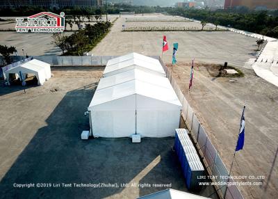 China Music Festival 21m Marquee Tent With Plain White PVC Glass Wall for sale