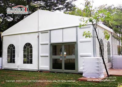 China 10x10m Movable Outdoor Wedding Tent With Glass Door for sale
