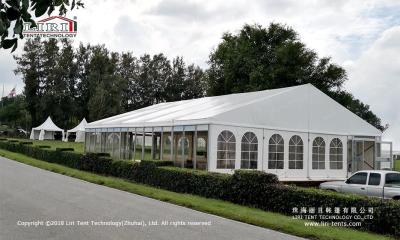 China Aluminum PVC Mini Outdoor Party Tents With White Closed Curtain for sale