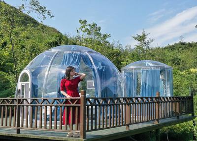China Crystal Dome House Luxury Glamping Tents With LED Lighting for sale