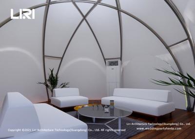 China Crossover Dome Luxury Glamping Tents Supported By Four Corners Cross - Arch Shape for sale