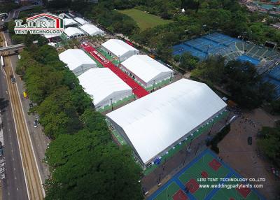 China Clear Span 3m To 80m A Shape Roof Exhibition Tent 100% Space Utilization for sale