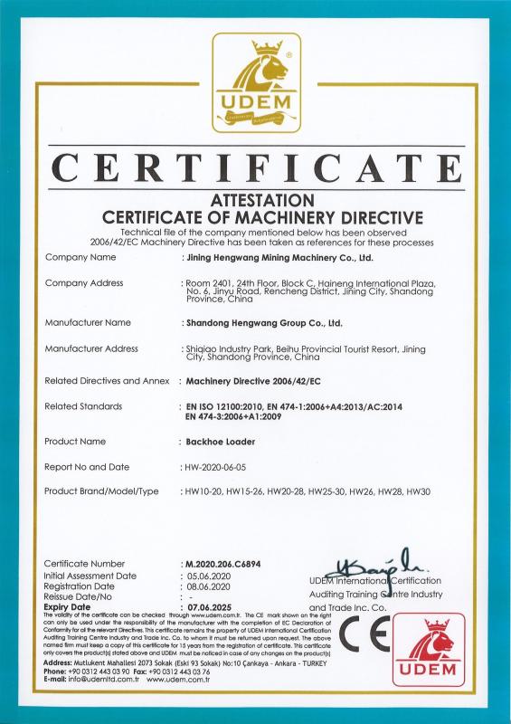 CE - Jining Hengwang construction machinery Co., LTD