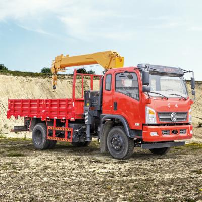 China China VI estándares grúas montadas en camiones pequeños de 6,3 toneladas con rotación 360 en venta