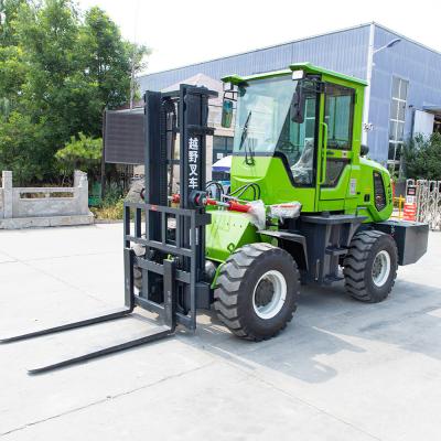 China Hydraulic Brakes All Terrain Forklift Up To 48 Inches Fork Length 1 Year for sale