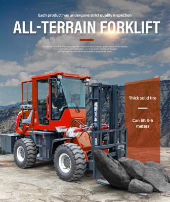 China Power Steering All Terrain Forklift for Efficient Travel Up To 5 Mph for sale