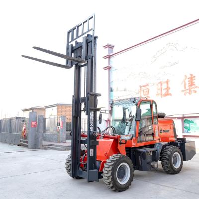 China Pequena empilhadeira para todo o terreno 5 toneladas à venda