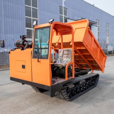 China 42kw Diesel Mini Self Loading Dumper 5 Tonne With Rubber Track for sale