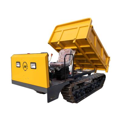 China Reliable  Mini Crawler Dumper 2.5km/H Steel Tracked Off Road Dump Truck for sale