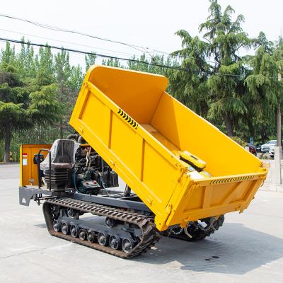 China Steel Track Mini Crawler Dumper High Performing Diesel Engine Powered for sale